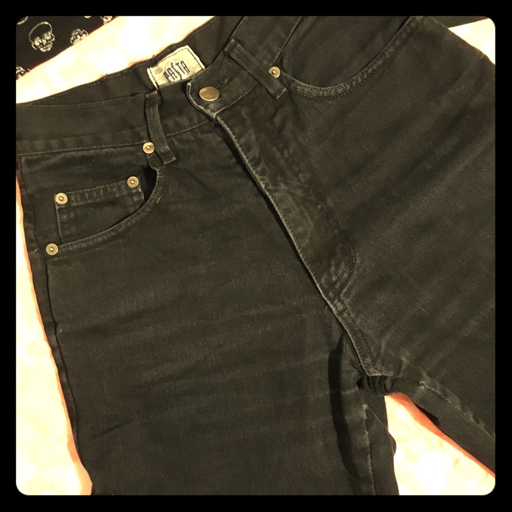 **SOLD** Vintage “PaSta” high waist Black jeans